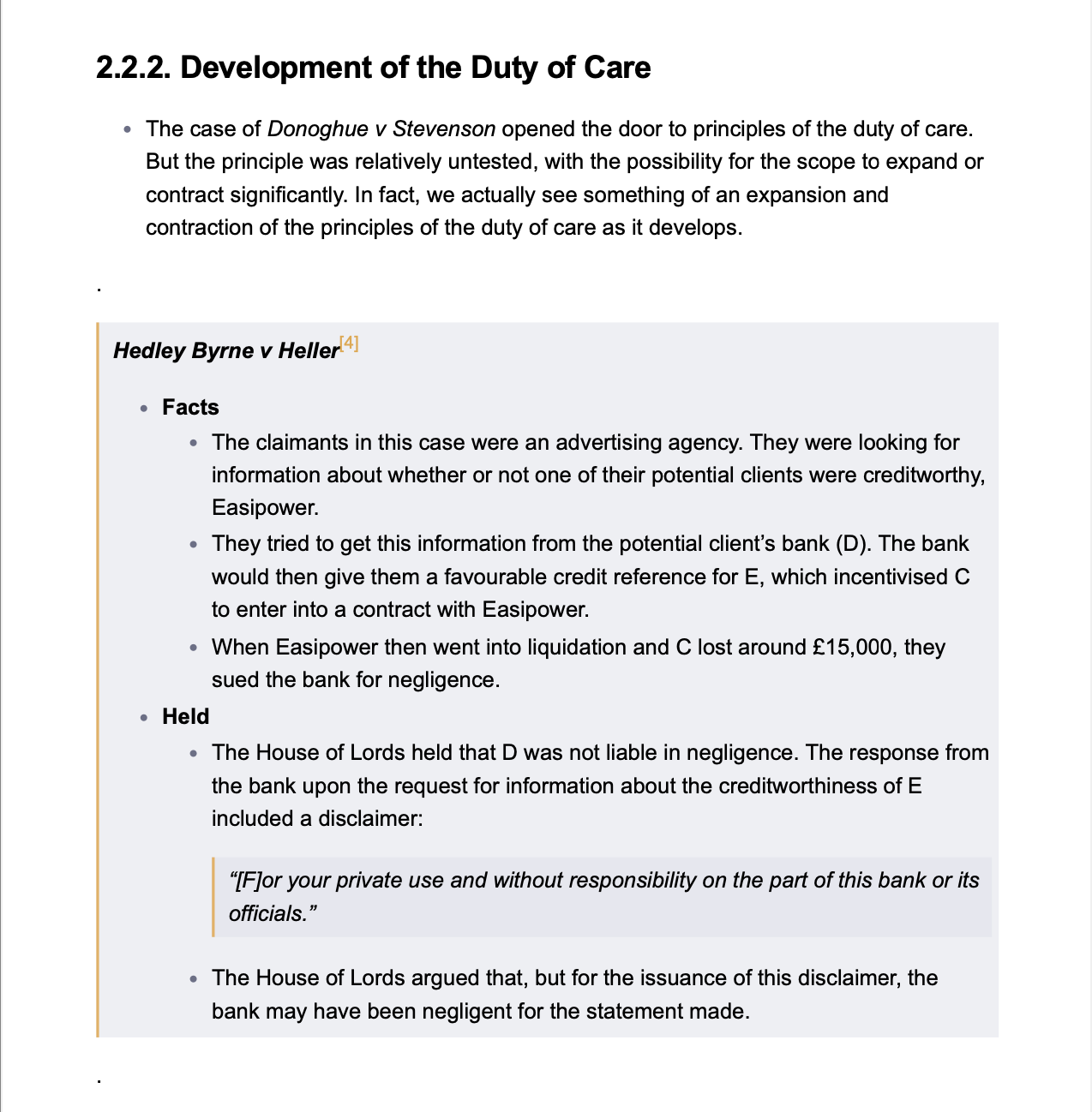 The Law of Tort - Complete Study Guide