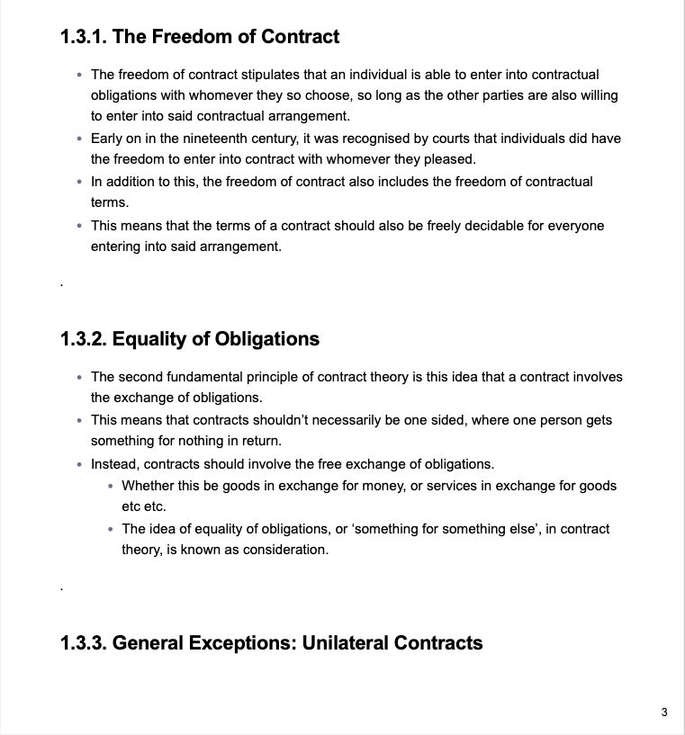 Contract Law Study Guide
